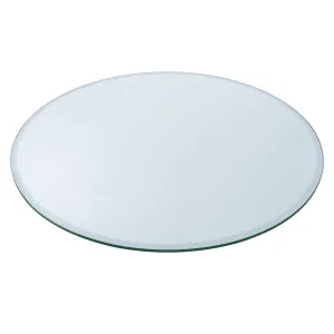 10" Round Clear Glass Table Tops