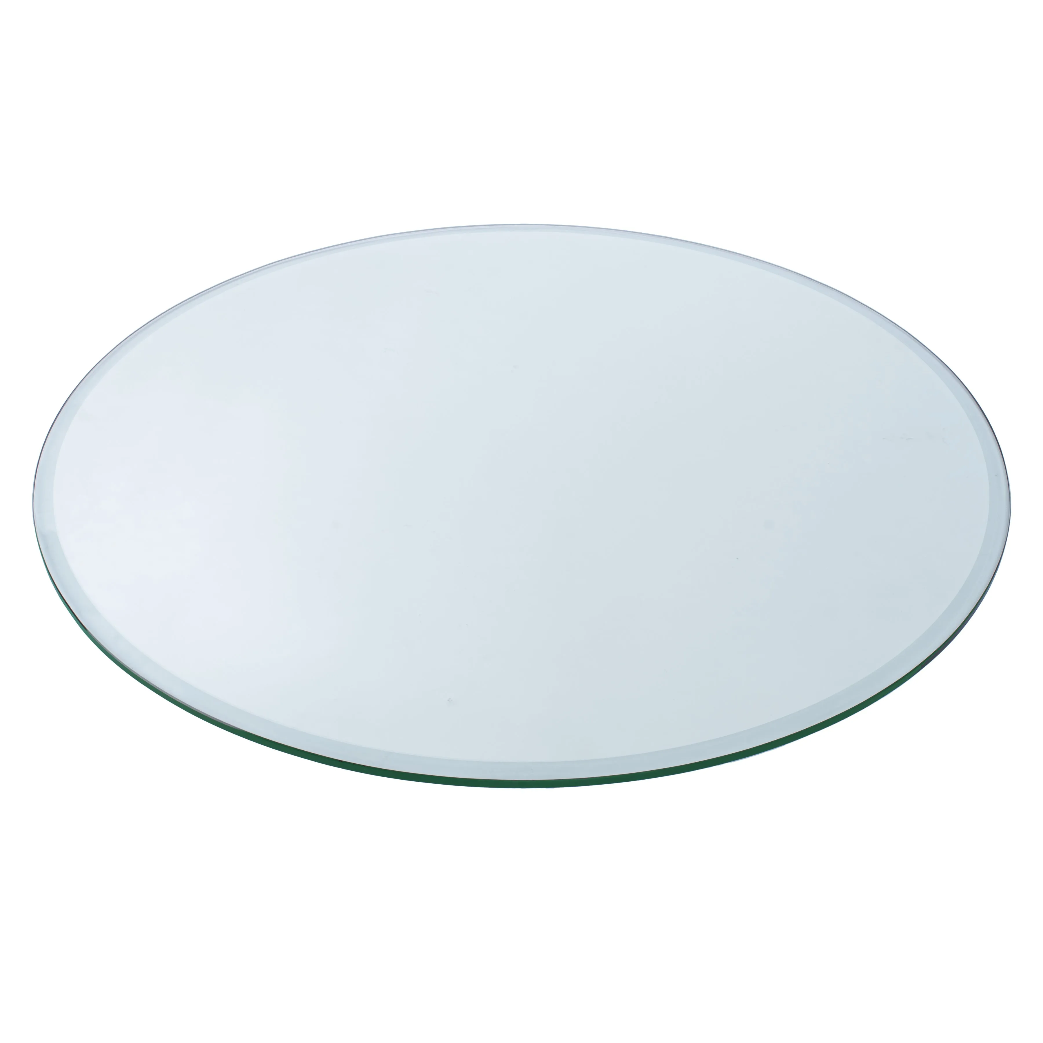 12" Round Clear Glass Table Tops