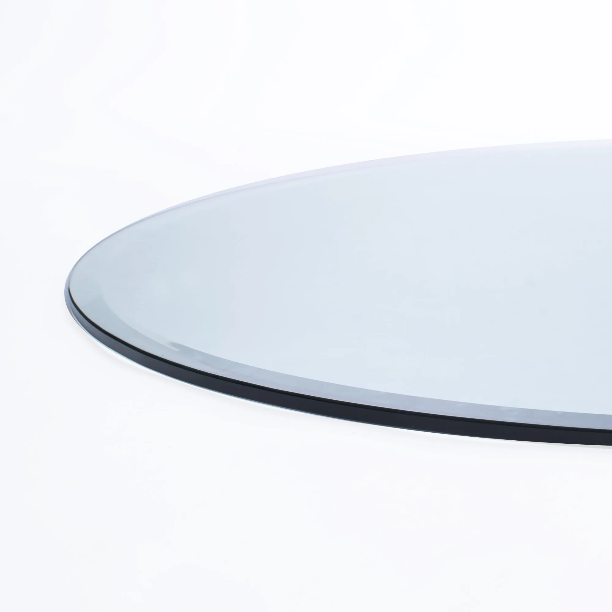 12" Round Clear Glass Table Tops