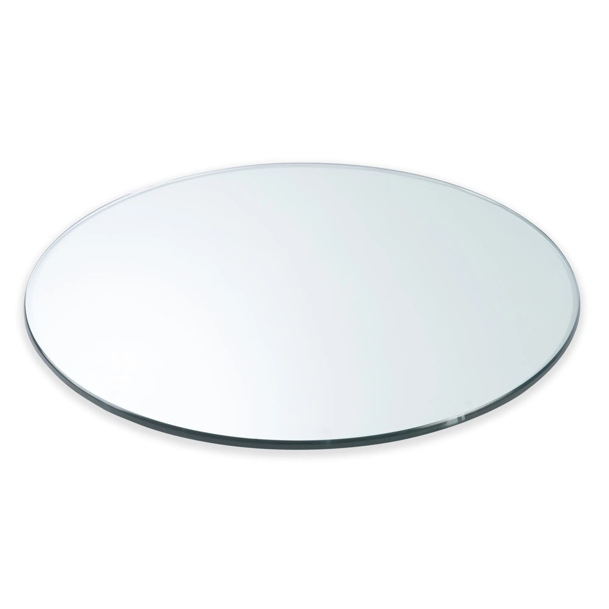 16" Round Clear Glass Table Tops