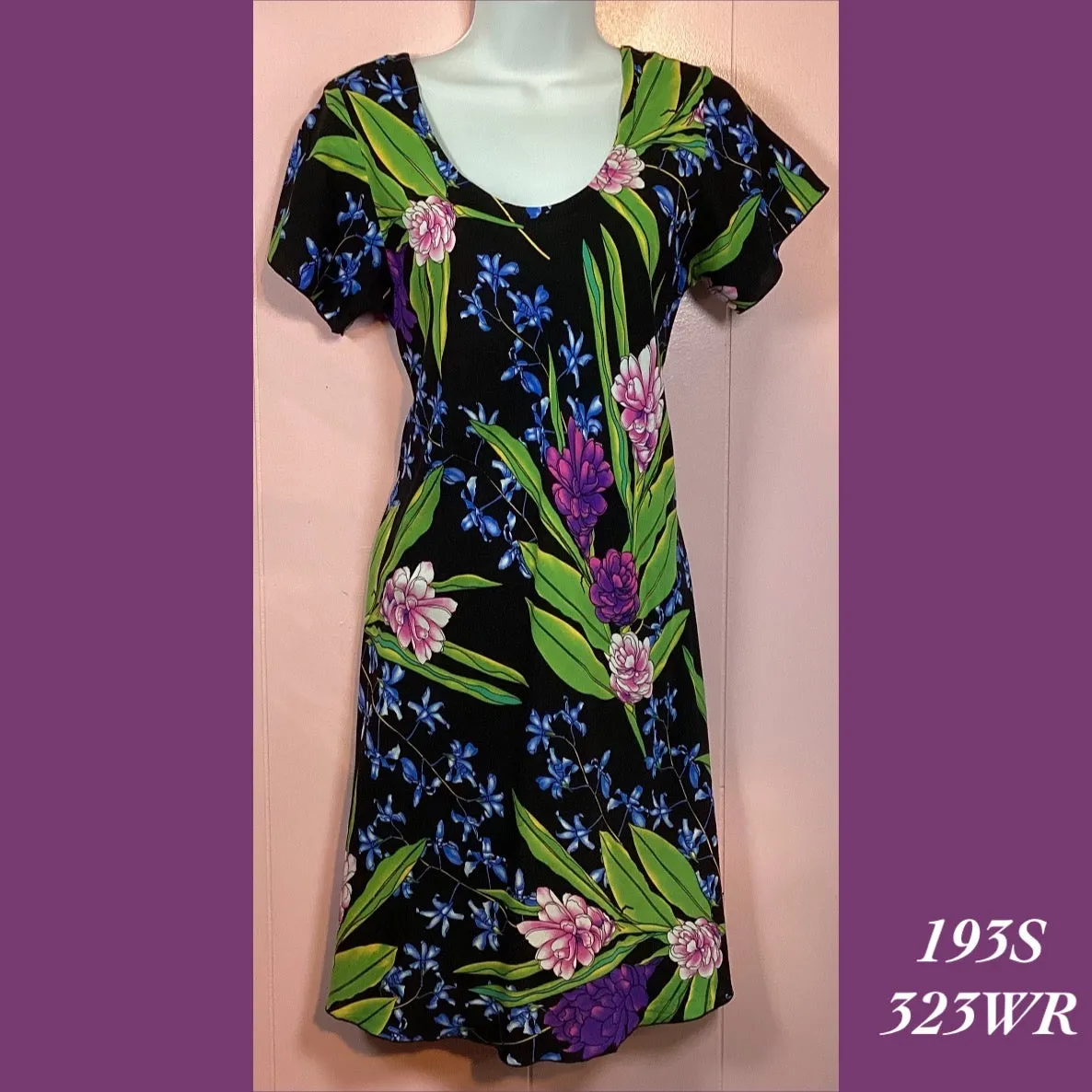 193S - 323L , Bias sleeved dress