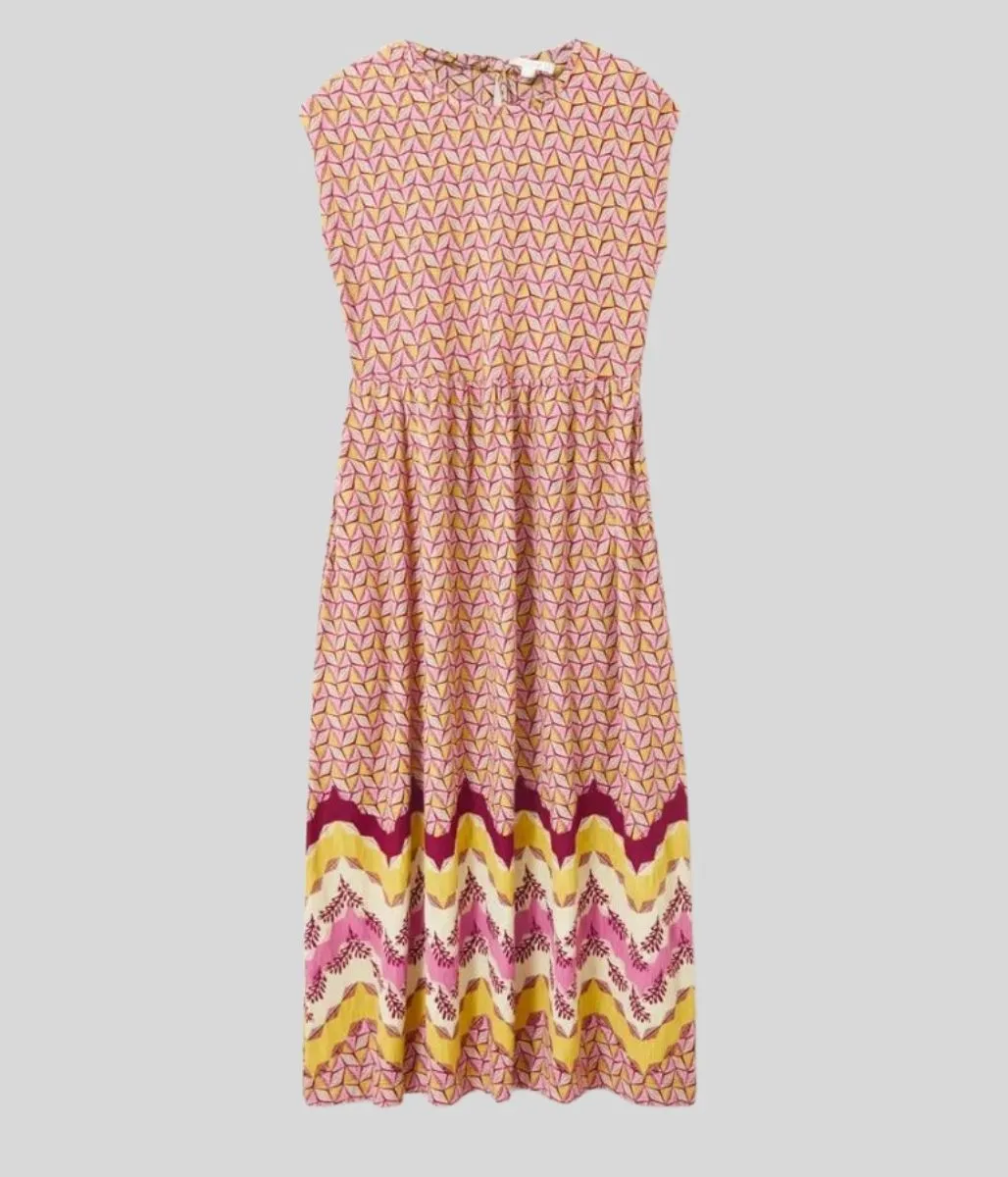 Addison Geo Print Midi Dress