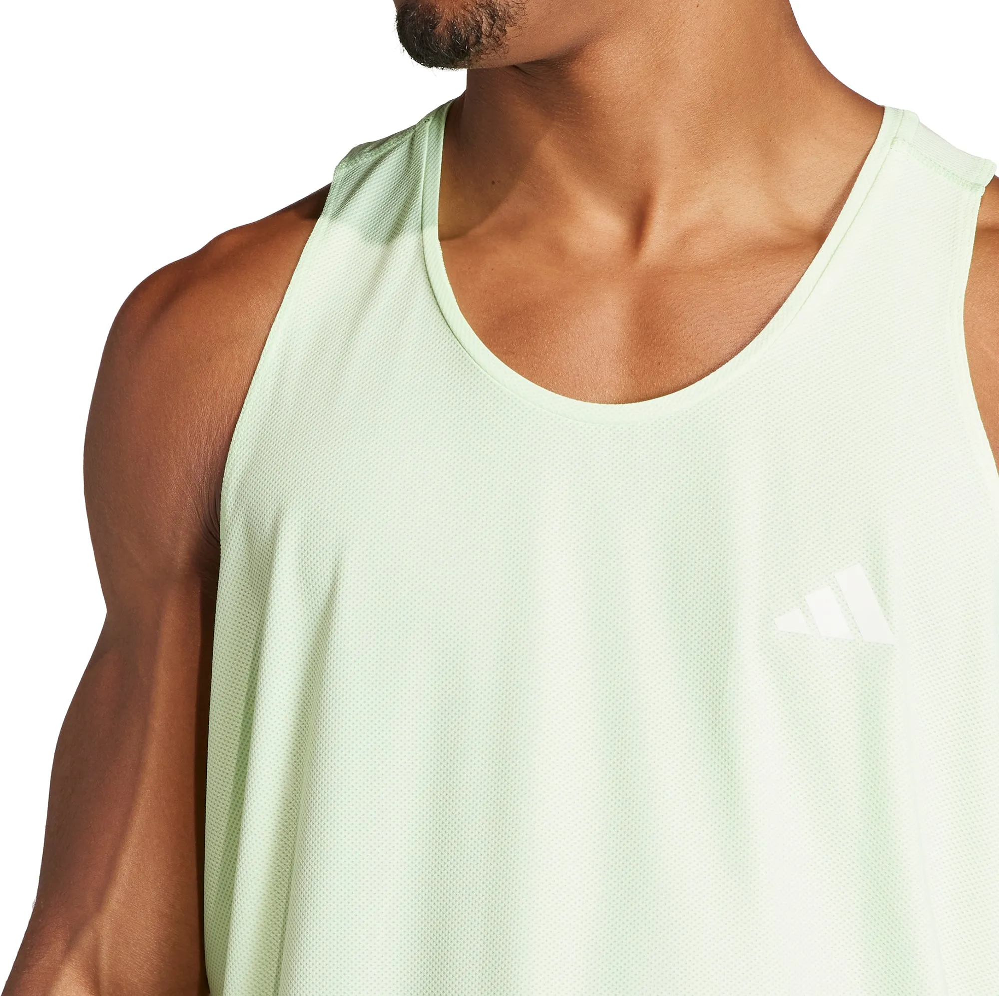 adidas Own The Run Mens Running Vest - Green