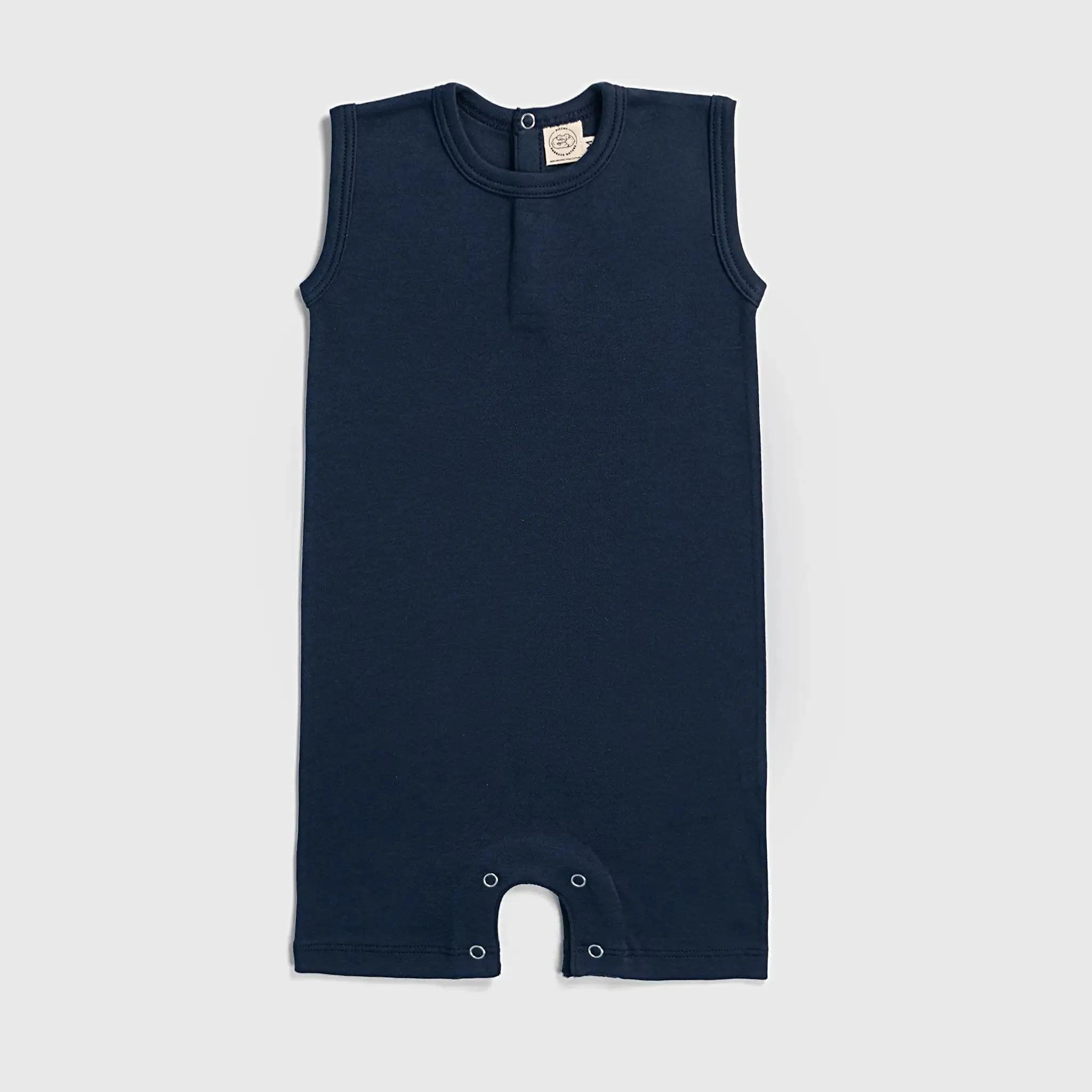 Baby Boy Organic Pima Cotton Sleeveless Romper