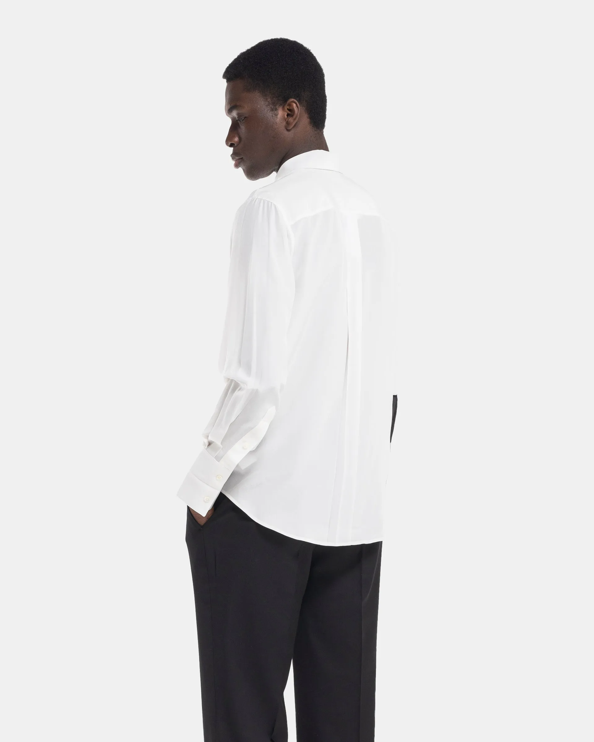 Combo Relaxed Shirt in White and Black