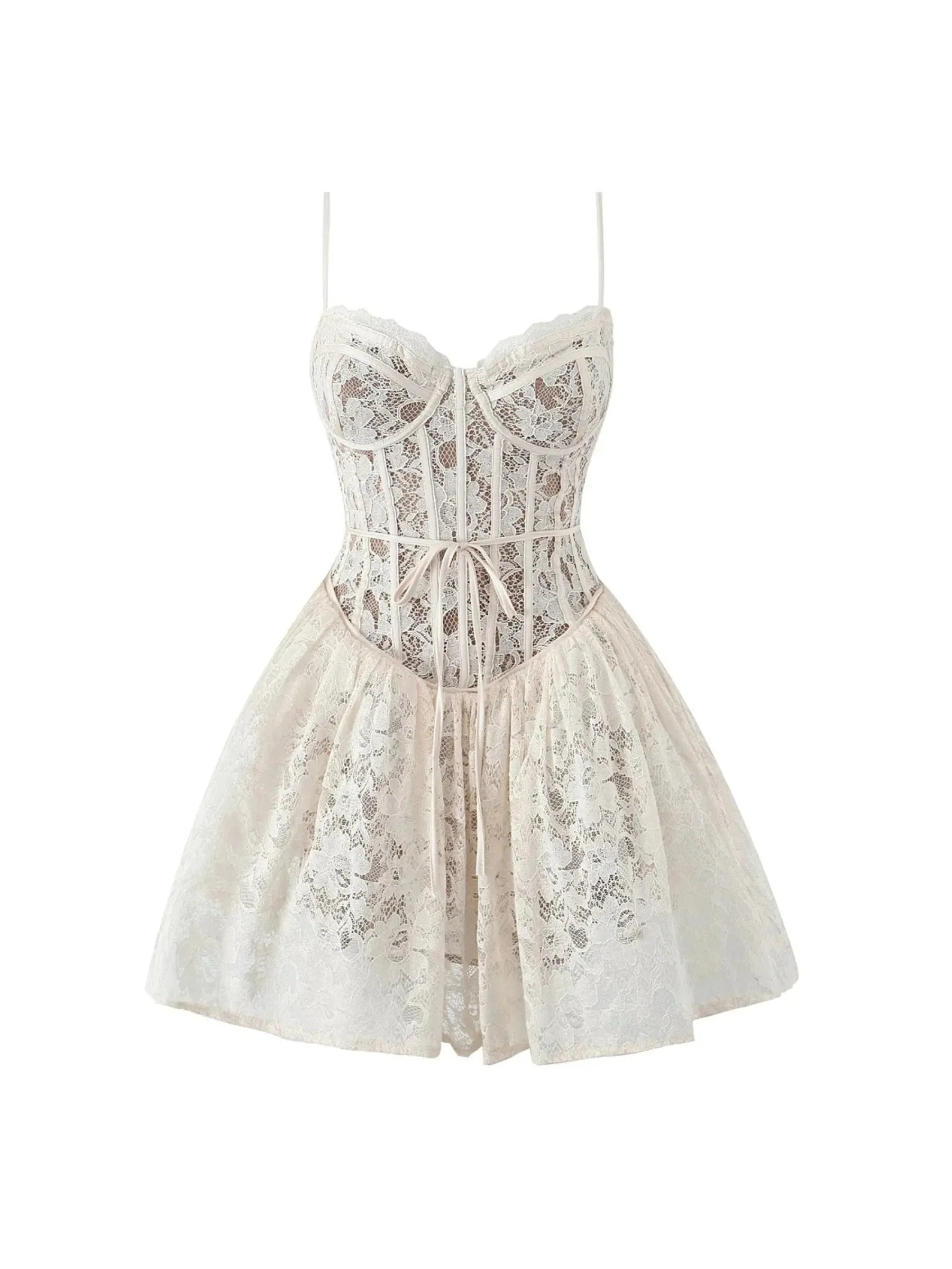 Daphne Lace Corset Mini Dress