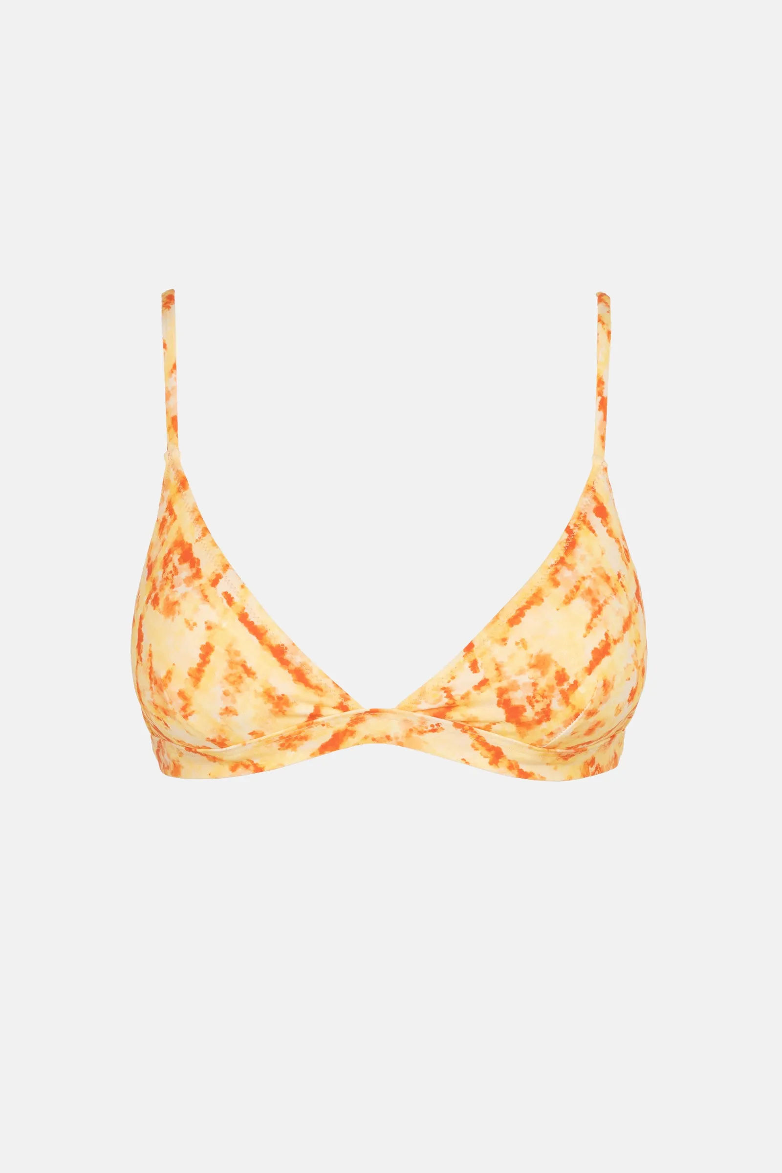 Fiesta Tie Dye Bralette Top Orange