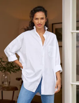 Frank & Eileen - Shirley Oversized Button Up Shirt in White (Cotton)