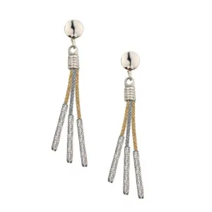 Frederic Duclos Tri-Colored Drop Earrings