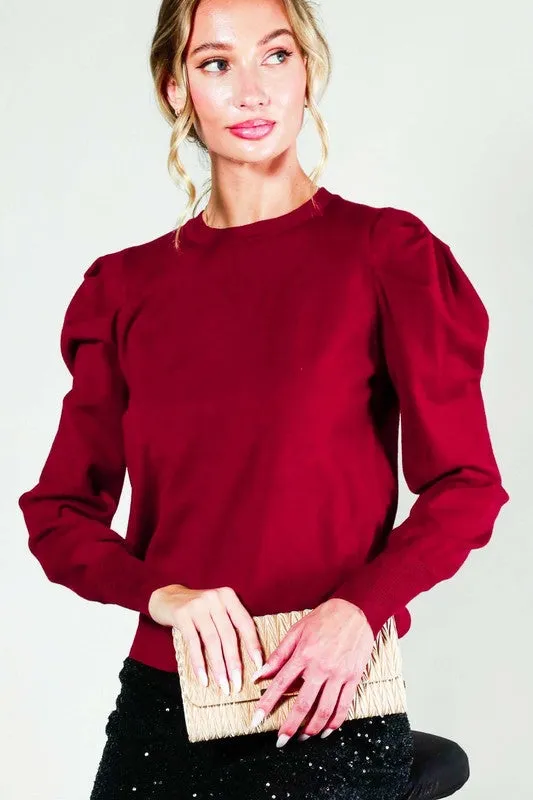 Harper Puff Long Sleeve Sweater