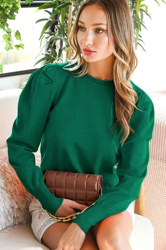 Harper Puff Long Sleeve Sweater