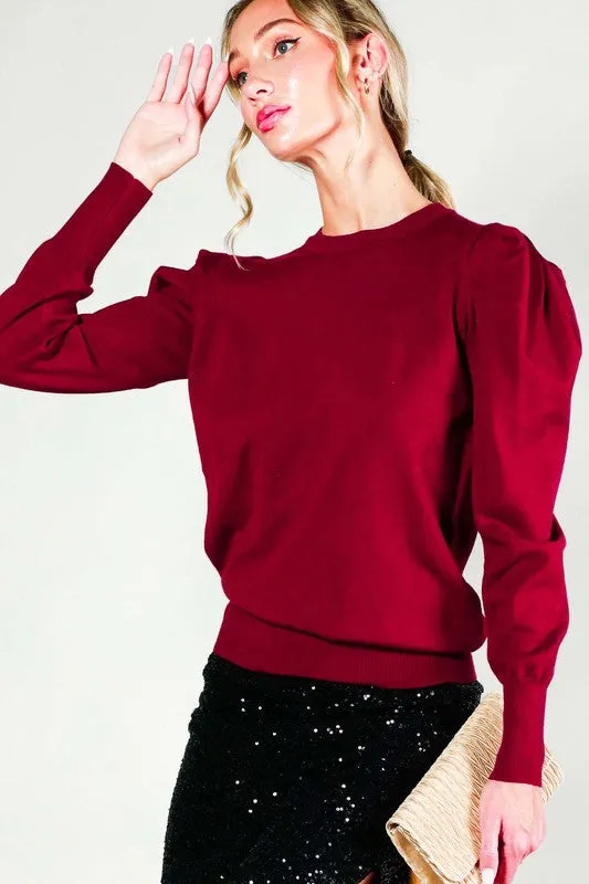 Harper Puff Long Sleeve Sweater