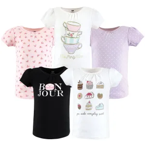 Hudson Baby Short Sleeve T-Shirts, Bakery Tea Party