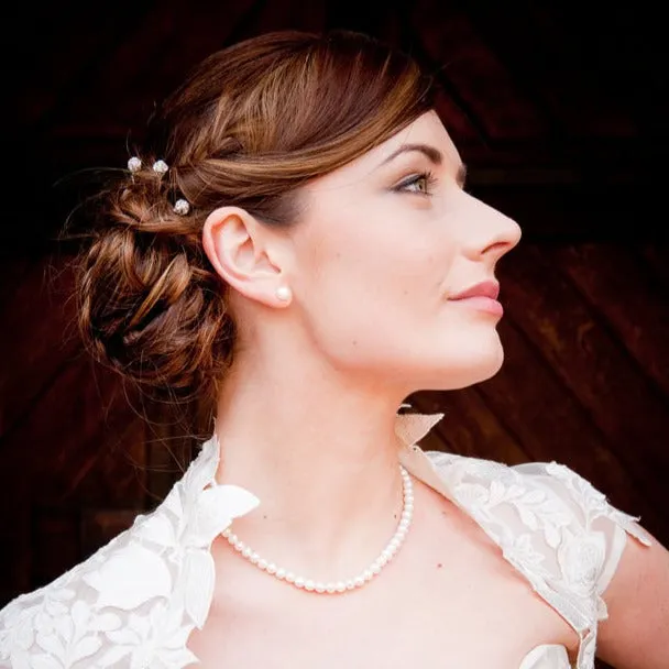 Ivory Elegance Bridal Pearl Studs