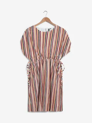 LOV Multicolour Striped Starry Dress