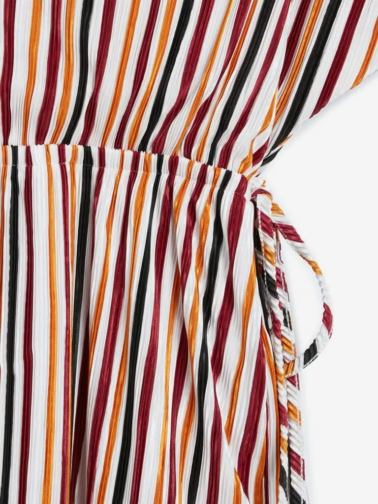 LOV Multicolour Striped Starry Dress