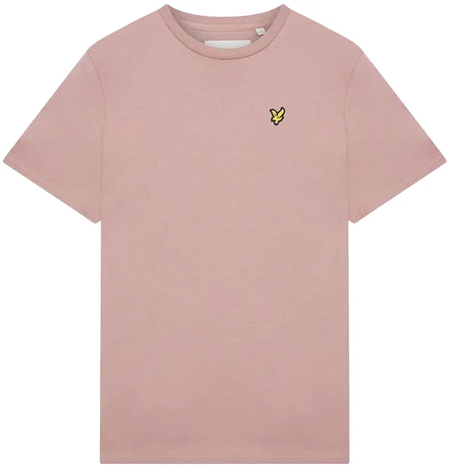 Lyle and Scott Mens Plain T Shirt Hutton Pink