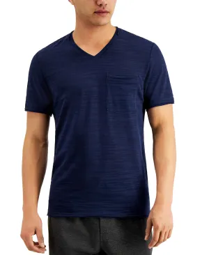 Men's broken stripe v-neck t-shirt created for Macy's INC International Concepts, multi