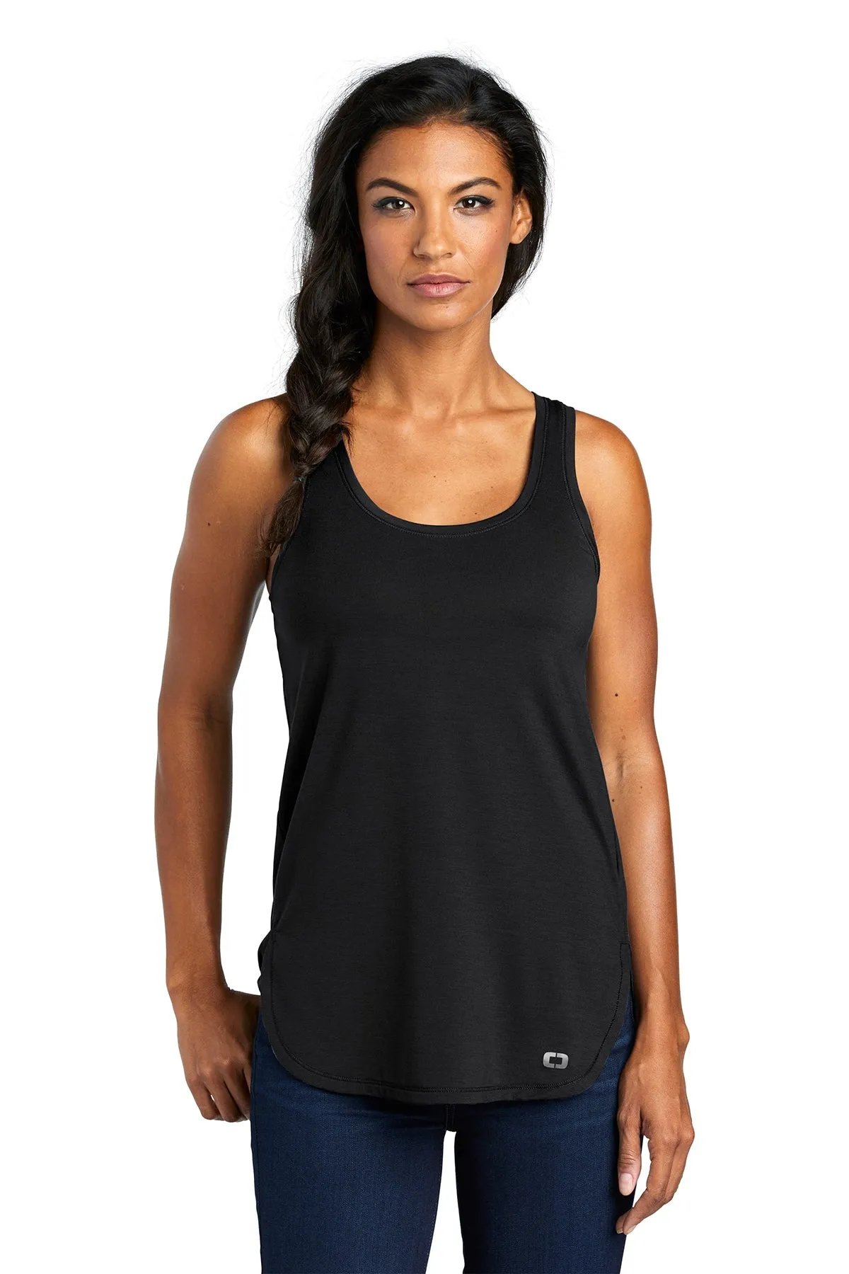 OGIO Ladies Luuma Branded Tank Tops, Blacktop