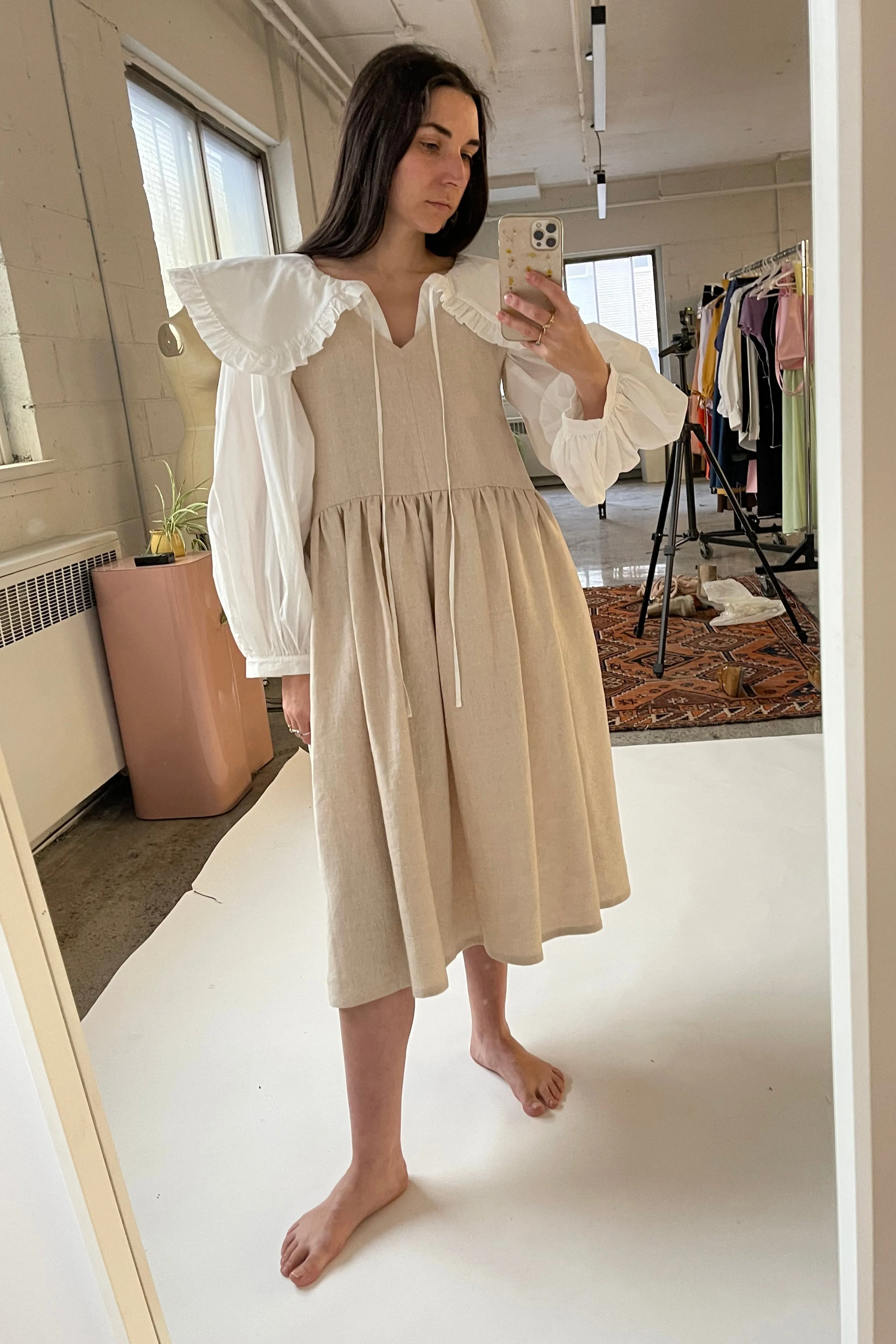 Raw Linen Bunni Dress