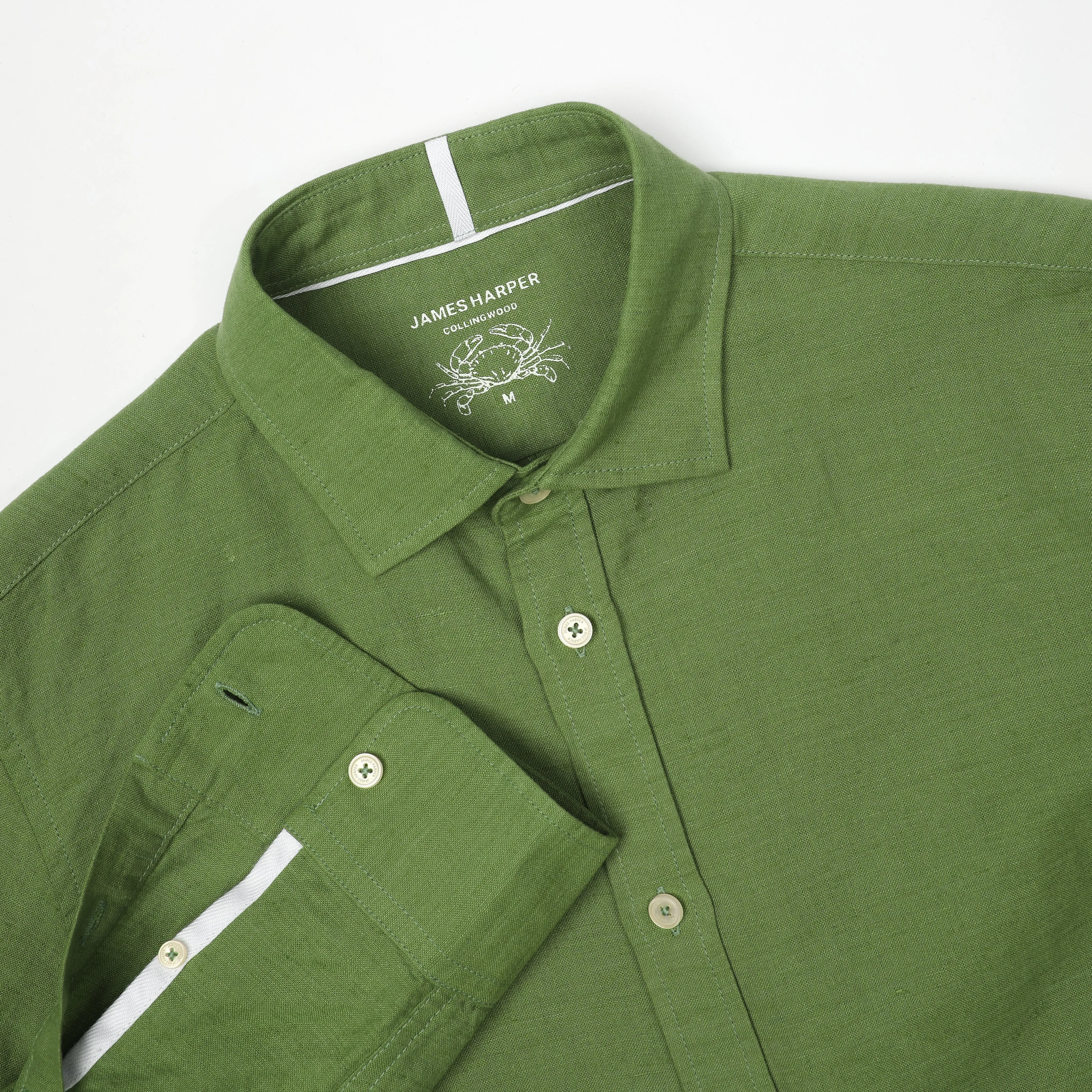 Relaxed Fit Forest Linen Shirt