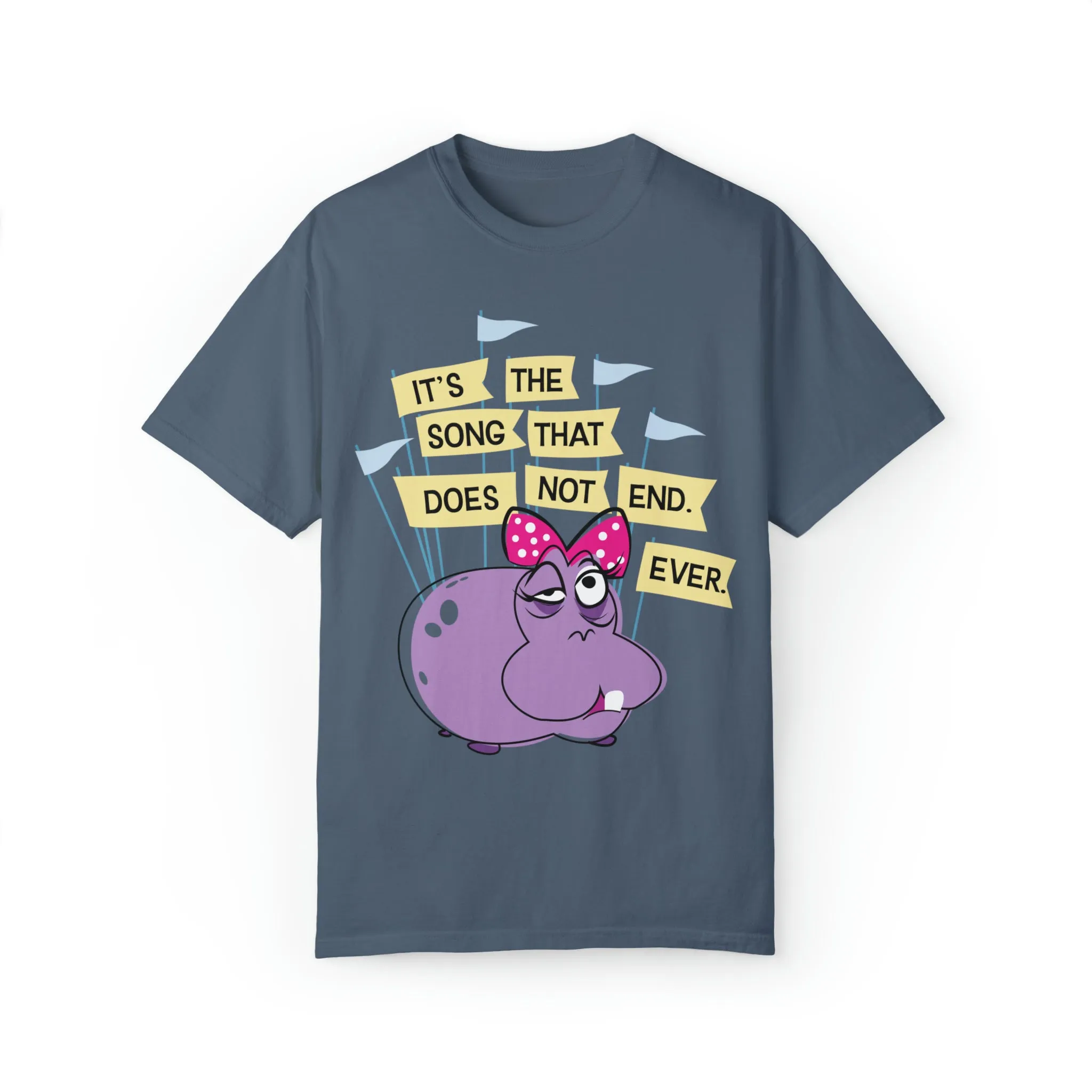 Small World Hippo Comfort Colors Tee