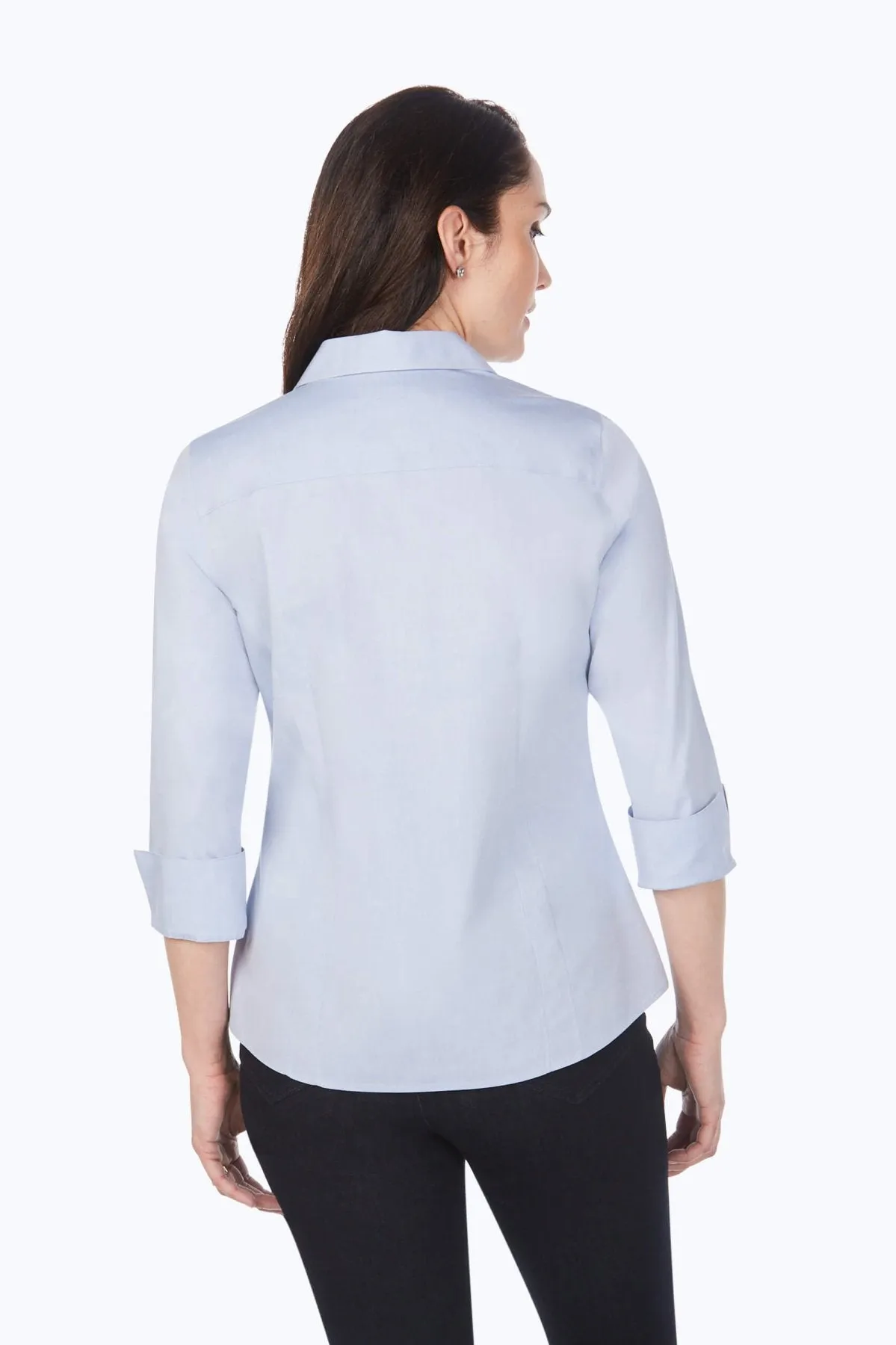 Taylor Pinpoint No Iron 3/4 Sleeve Shirt