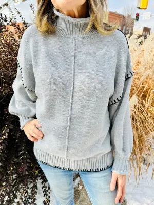 The Annie Mock Neck Sweater