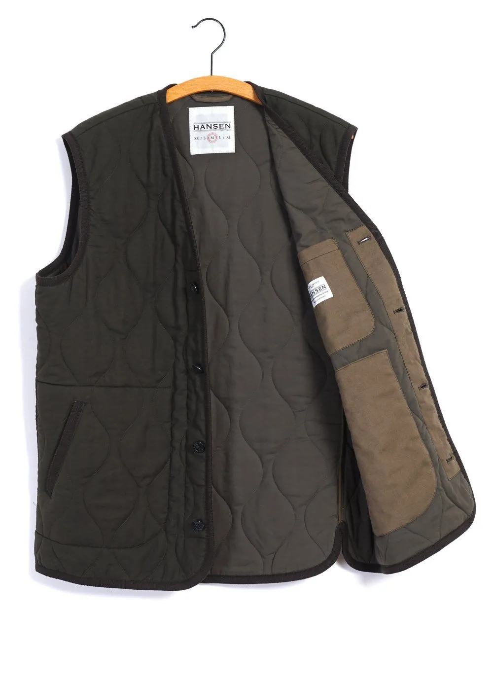 TONY | Bonded Padded Vest  | Dark Army