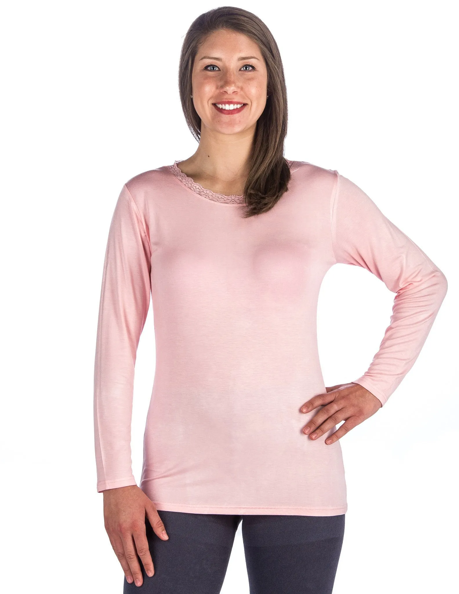 Women's Cool Knit Long Sleeve Layering T-Shirt - 2 Pack