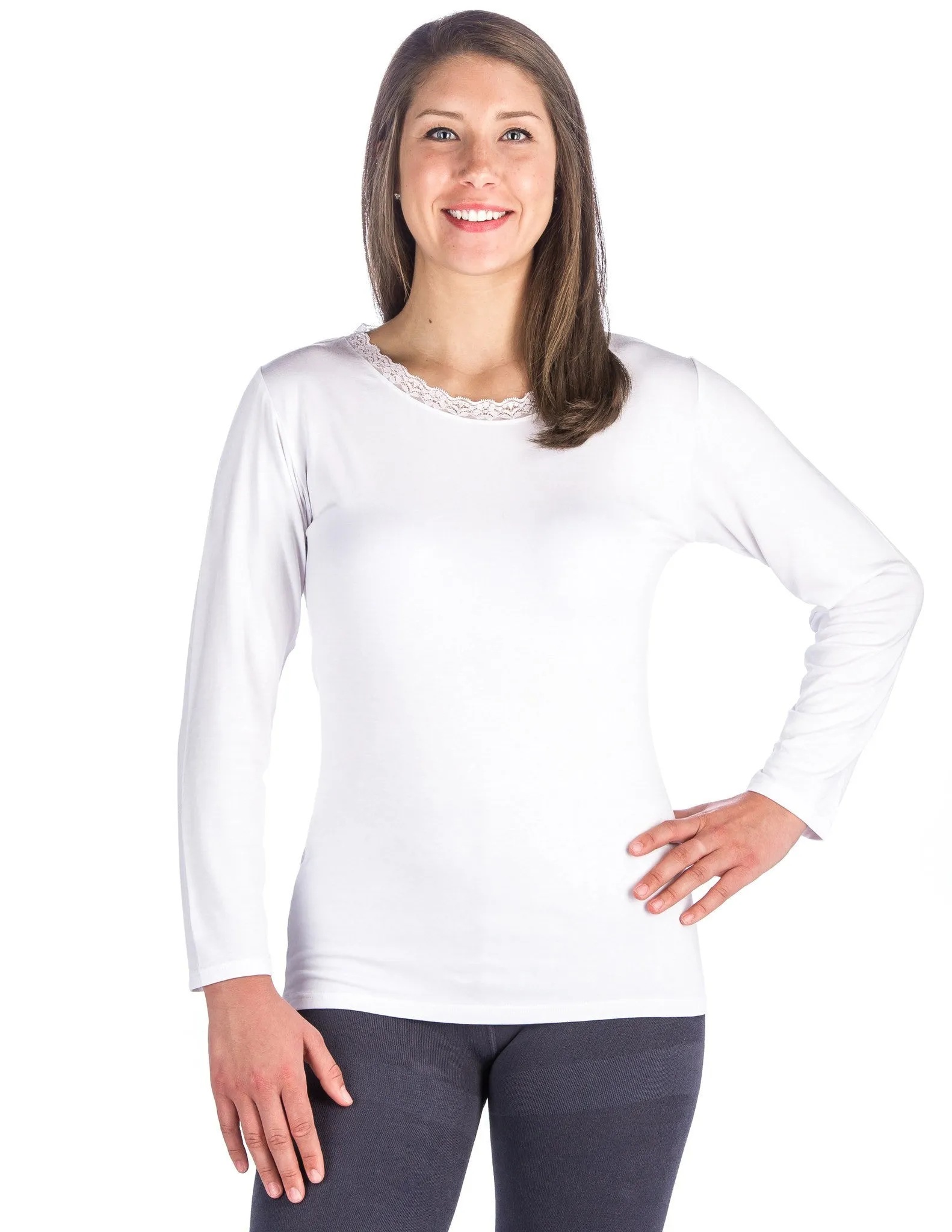 Women's Cool Knit Long Sleeve Layering T-Shirt - 2 Pack