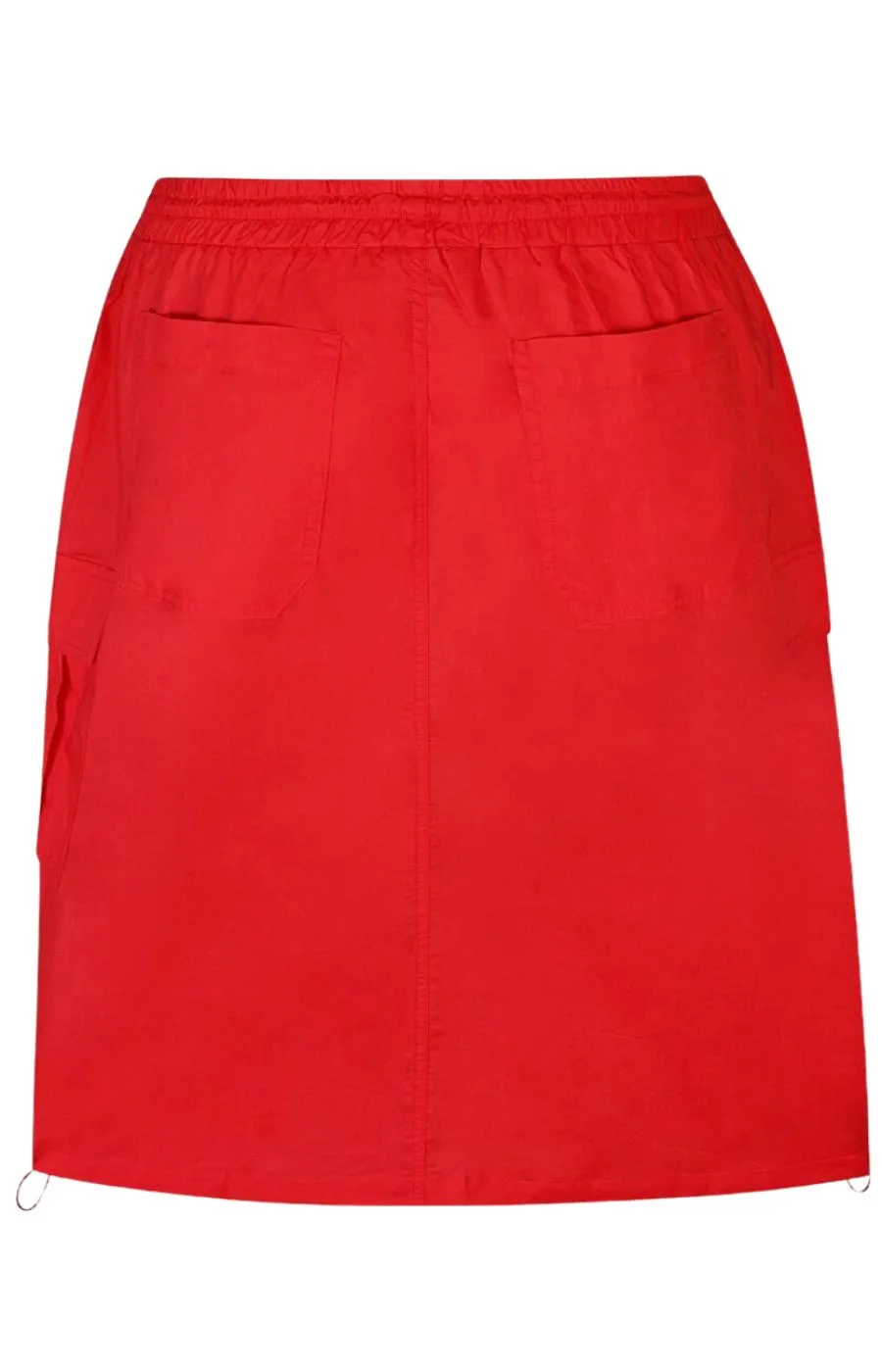 Zhenzi Red Cargo Skirt